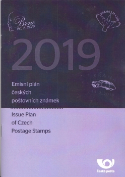 ČZ Emisní plán českých poštovních známek 2019